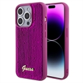 Coque iPhone 15 Pro Guess Sequin Script Logo - Magenta