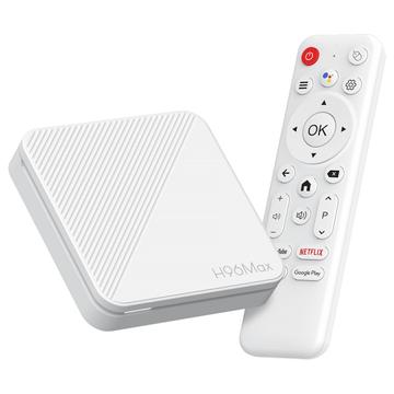 H96 Max H313 4K Ultra HD Android TV Box avec télécommande vocale - Blanc