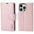 Étui Portefeuille iPhone 14 Pro Hanman Miro2 - Rose Doré