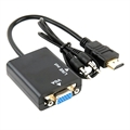 Adaptateur HDMI / VGA avec Câble AUX 3.5mm