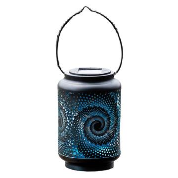 HY1225 Lanterne solaire escargot 3D - Lampe de jardin suspendue étanche IP44 - Noir