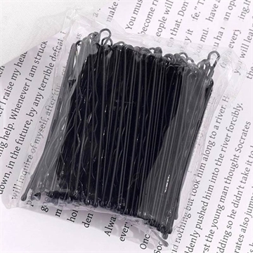 Barrette à cheveux pour femme - 100 pièces - Noir