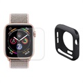 Set de Protection Complète Apple Watch Series SE/6/5/4 Hat Prince - 44mm - Noir