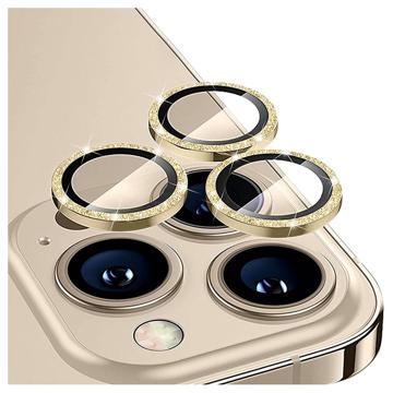Protecteur Objectif iPhone 14/14 Max en Verre Trempé en Décorative Strass - Bleu