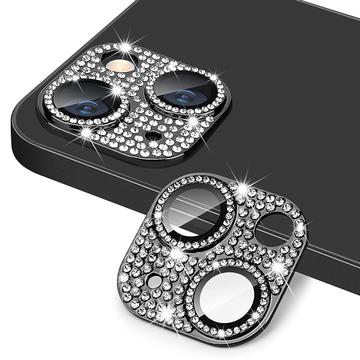 Protecteur Objectif iPhone 15/15 Plus en Verre Trempé Hat Prince Glitter - Noir