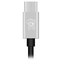 Adaptateur Audio USB-C / 3.5mm & Type-C Hat Prince HC-13 - Argent