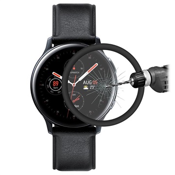 Protecteur d\'Écran en Verre Trempé Hat Prince pour Samsung Galaxy Watch Active2 - 44mm - Noir