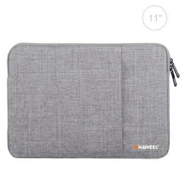 Housse antichoc pour ordinateur portable Haweel Oxford 3 couches - 11" - Gris