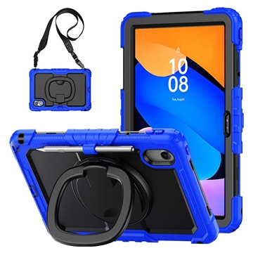 Étui Lenovo Tab M11/Idea Tab Heavy Duty 360 avec Sangle - Bleu Foncé