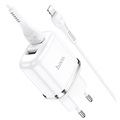 Chargeur Secteur avec Câble Lightning Hoco N4 Aspiring - 2xUSB, 2.4A - Blanc