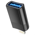 Adaptateur OTG Hoco UA17 USB 2.0 vers Lightning - Noir