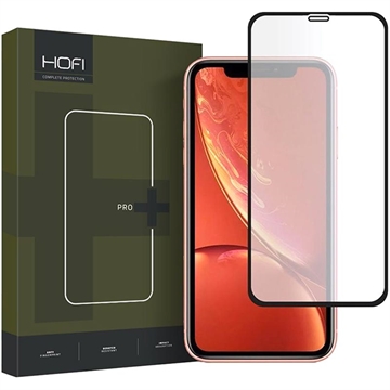 Protecteur d’Écran - 9H - iPhone 11/XR en Verre Trempé - Hofi Hybrid Pro+ - Bord Noir