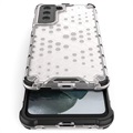 Coque Hybride Samsung Galaxy S21 FE 5G Honeycomb Armored - Transparente