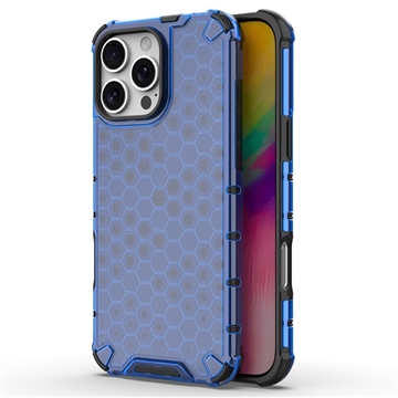 Coque Hybride iPhone 16 Pro Max Honeycomb Armored - Bleue
