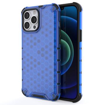 Coque Hybride iPhone 14 Pro Honeycomb Armored - Bleue