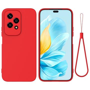 Coque Honor 200 Lite en Silicone Liquide - Rouge