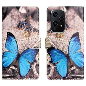 Étui Portefeuille Honor 200 Lite - Série Style - Papillon Bleu