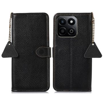 Étui Portefeuille Honor 200 Smart/X7c en Cuir avec RFID - Noir