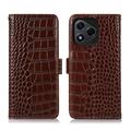 Étui Portefeuille Honor 400 Lite en Cuir avec RFID - Série Crocodile