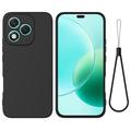 Coque Honor 400 Lite en silicone liquide avec dragonne