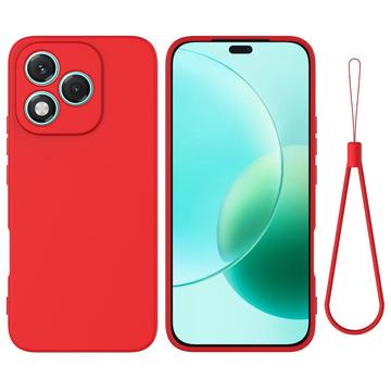 Coque Honor 400 Lite en silicone liquide avec dragonne