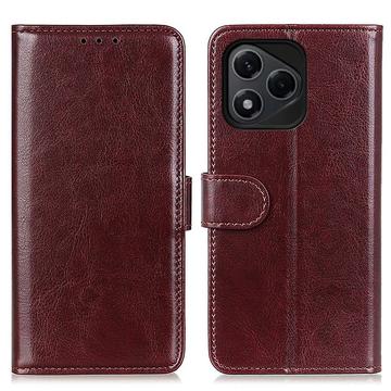 Etui portefeuille Honor 400 Lite avec fermeture magnétique - Marron