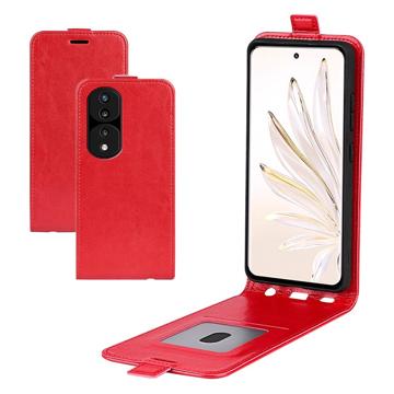 Étui à Rabat Vertical Honor 70 Pro avec Porte-Cartes - Rouge