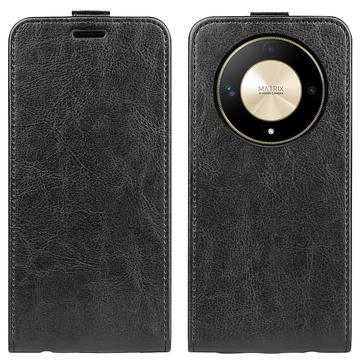 Étui à Rabat Vertical Honor Magic6 Lite/X9b avec Porte-Cartes - Noir