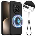 Coque Honor Magic7 en Silicone Liquide - Compatible MagSafe - Noire