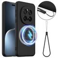 Coque Honor Magic7 Pro en Silicone Liquide - Compatible MagSafe - Noire