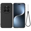 Coque Honor Magic7 Pro en silicone liquide avec dragonne