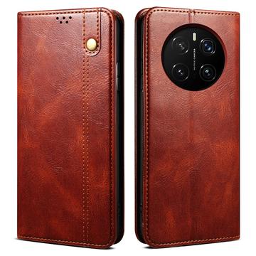 Étui Portefeuille Honor Magic7 Pro avec Fermeture Magnétique - Marron