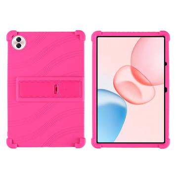 Étui en silicone Honor Pad 10 avec Kickstand - Rose vif