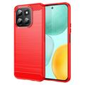 Coque Honor X6c en TPU Brossé - Fibre de Carbone