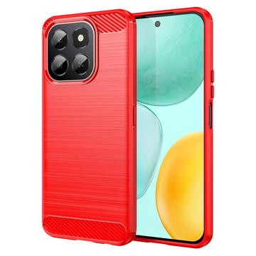 Coque Honor X6c en TPU Brossé - Fibre de Carbone
