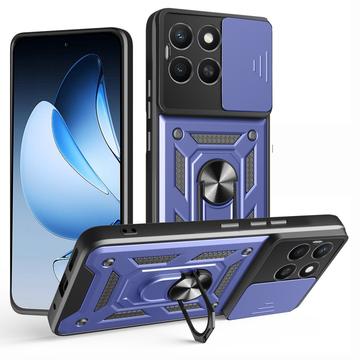 Coque Hybride Honor X8c à Anneau Rotatif avec Protection pour Appareil Photo