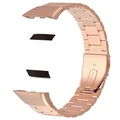 Huawei Band 6, Honor Band 6 Bracelet en Acier Inoxydable - 37mm - Rose Doré