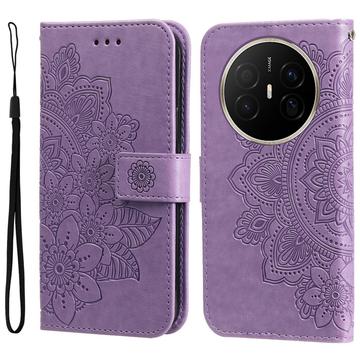 Étui Portefeuille Huawei Mate 70 Air Mandala Série - Violet