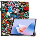 Étui à Rabat Smart Huawei MatePad 11.5 S - Série Tri-Fold - Graffiti