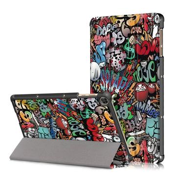 Étui à Rabat Smart Huawei MatePad T10/T10s - Série Tri-Fold - Graffiti