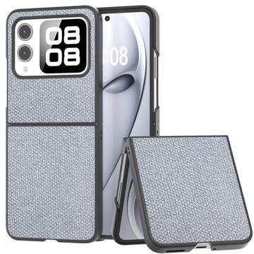 Coque hybride Huawei Nova Flip Texture Strass - Grise
