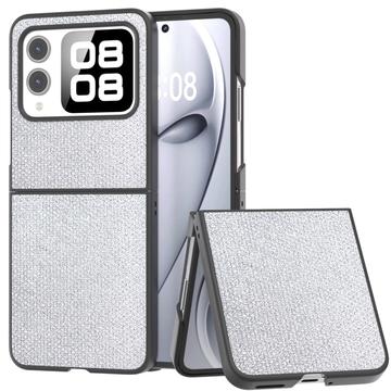 Coque hybride Huawei Nova Flip Texture Strass - Argenté