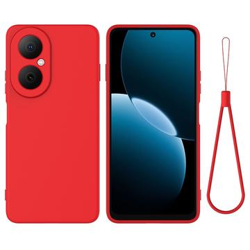 Coque Huawei Nova Y73 en silicone liquide avec dragonne