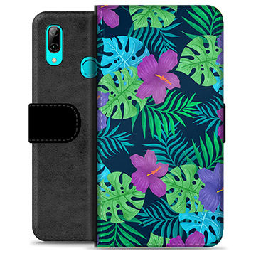 Étui Portefeuille Premium Huawei P Smart (2019) - Fleurs Tropicales