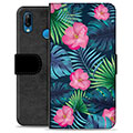 Étui Portefeuille Premium Huawei P20 Lite - Fleurs Tropicales