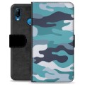 Étui Portefeuille Premium Huawei P20 Lite - Camouflage Bleu