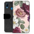 Étui Portefeuille Premium Huawei P20 Lite - Fleurs Romantiques