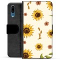 Étui Portefeuille Premium Huawei P20 - Tournesol