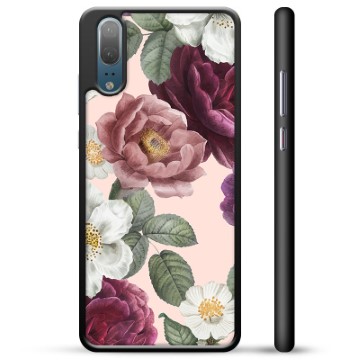 Coque de Protection Huawei P20 - Fleurs Romantiques