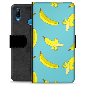 Étui Portefeuille Premium Huawei P20 Lite - Bananes